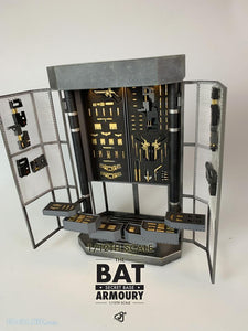 (THIRD-PARTY PRODUCTION CO.) (PRE-ORDER) 1/12 SHF MAFEX; The Bat Secert Base Armoury  - DEPOSIT ONLY