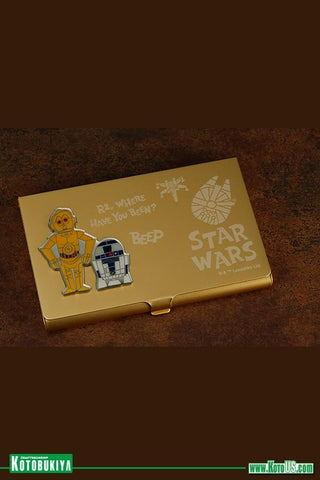 Image of (Kotobukiya) STAR WARS BUSINESS CARD HOLDER C-3PO & R2-D2