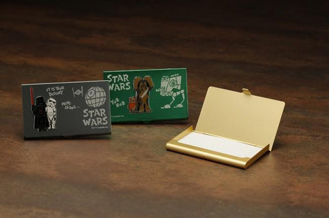 Image of (Kotobukiya) STAR WARS BUSINESS CARD HOLDER CHEWBACCA & EWOK