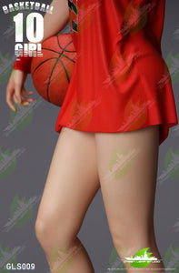 (GREEN LEAF STUDIO) (Pre-Order) Basketball girl (Color finished product) statue GLS009A red version - Deposit Only