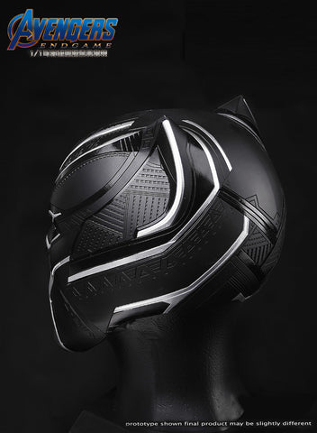 Image of (Killerbody) 1:1 Black Panther Collectible Helmet w/ Eye Lights Touch Control System Wearable