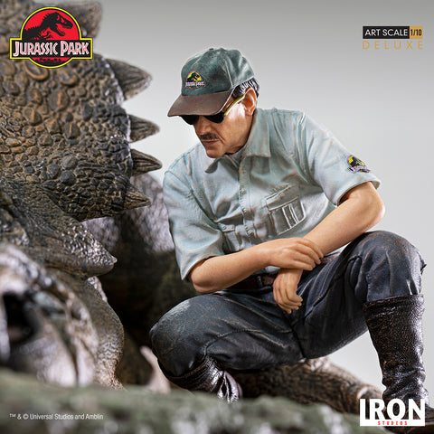 Image of (Iron Studios) (Pre-Order) Triceratops Diorama Deluxe Art Scale 1/10 - Jurassic Park