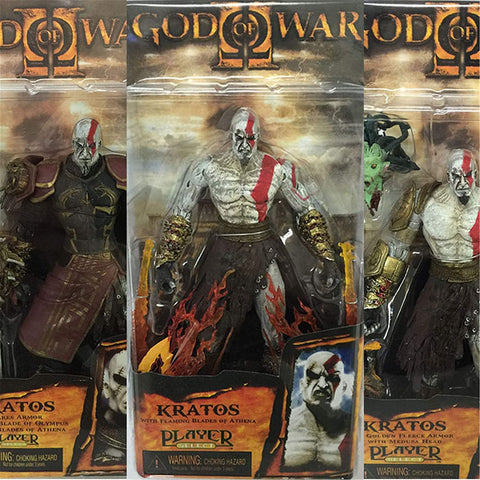 Image of NECA God of War 2 Video Game Action Figures Series 1 Kratos with Ares Armor - Version 3