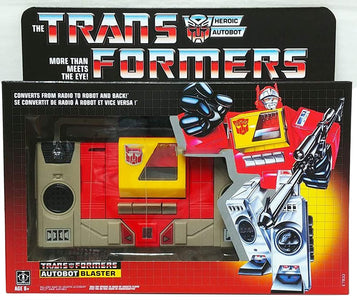 (Hasbro) Transformers Toys Vintage G1 Autobot Blaster Collectible Action Figure