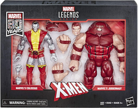 Image of (Hasbro) Marvel Legends 80th Anniversary X-Men Colossus & Juggernaut 2-Pack