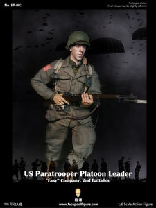 (Facepoolfigure) (PRE-ORDER)  1/6 Ac  on Figure - US Paratrooper PlatoonLeader - “Easy”Company FP-002A regular version - DEPOSIT ONLY