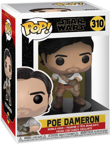 Image of (Funko Pop) #310 STAR WARS SW EP 9 TROS - POE DAMERON With Free Boss Protector