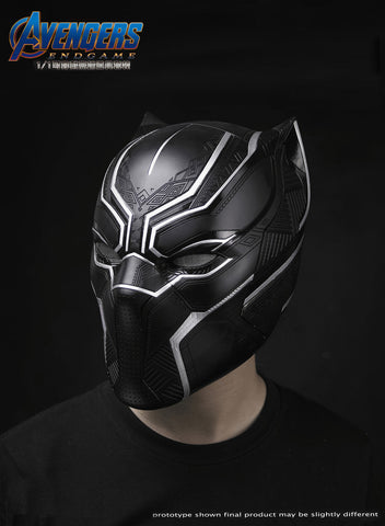 Image of (Killerbody) 1:1 Black Panther Collectible Helmet w/ Eye Lights Touch Control System Wearable