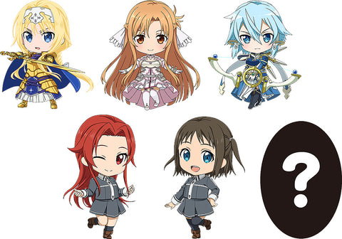 Image of (Good Smile Company) (Pre-Order) [Trading] Sword Art Online Alicization Nendoroid Plus Rubber Keychain Vol. 2 (BOX of 6) - Deposit Only