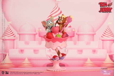 Image of (Soap Studio) (Pre-Order) Tom & Jerry Strawberry parfait Crystal ball - Deposit Only