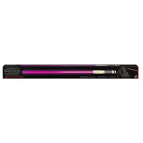 Image of (Hasbro) Star Wars The Black Series Mace Windu Ep3 Force FX Lightsaber