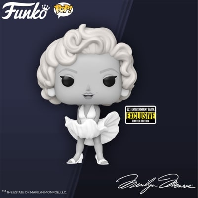 Image of (Funko Pop) (Pre-Order) Marilyn Monroe Black-and-White Pop! Vinyl Figure - Exclusive with Free Protector