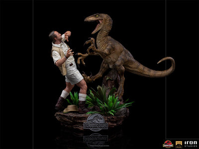 (Iron Studios) Clever Girl Deluxe Art Scale 1/10 Statue - Jurassic Park