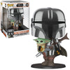 Funko POP! Star Wars: The Mandalorian With The Child 10 Inch Chrome 380
