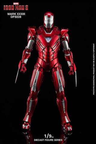 Image of (King Arts) Iron Man 3 MARK 33 Silver Centurion Figure 1/9 Scale Action Figure