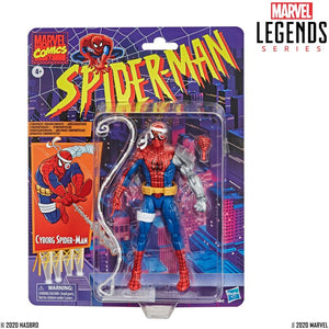(Hasbro) Exclusives Marvel Legends Spiderman 6" Vintage Cyborg Spiderman
