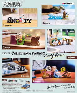 (Re-ment) (Pre-Order) SNOOPY COLLECTION of WORDS 2 my fav! (Set of 6) - Deposit Only