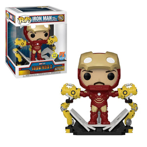 (Funko) (Pre-Order) Iron Man MK IV with Gantry Glow-in-the-Dark 6-Inch Deluxe Pop - PX Exclusive