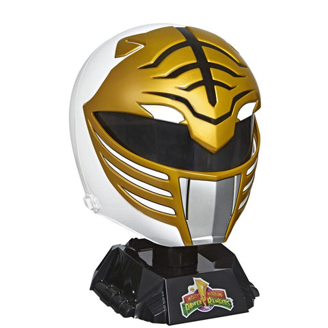Image of (Hasbro) Mighty Morphin Power Rangers White Ranger Premium Collector Full-Scale Helmet