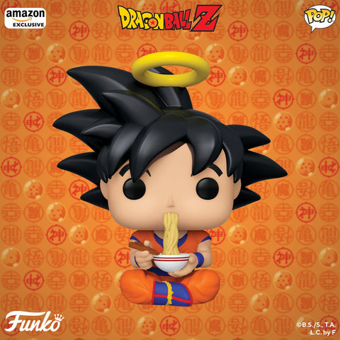 Image of (Funko Pop) Dragonball-Z - Goku Eating Noodles, Amazon Exclusive