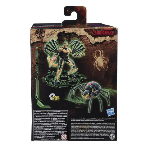 Image of (Hasbro) Transformers Generations WFC Kingdom Deluxe Black Arachnia Action Figure