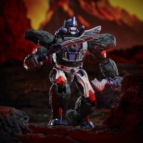 Image of (Hasbro) Transformers Generations WFC Kingdom Leader Optimus Primal Action Figure