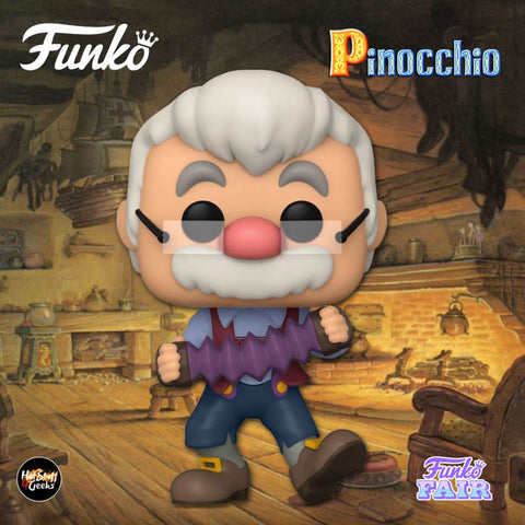 Image of (Funko Pop) Pop! Disney: Pinocchio 80th Anniversary - Geppetto With Accordion
