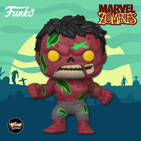 Image of (Funko Pop) Pop! Marvel: Marvel Zombies (Series 2) - Red Hulk