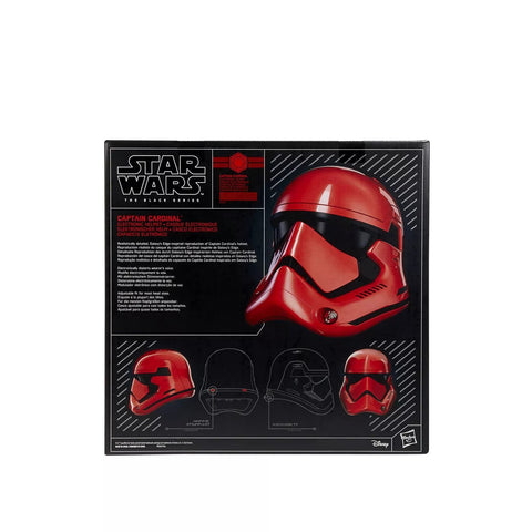 Image of (Hasbro) Star Wars The Black Series Galaxy's Edge Captain Cardinal Electronic Helmet