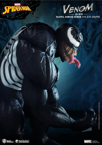 Image of (Beast Kingdom) (Pre-Order) LS-078 Marvel Comics Venom Life Size Statue - Deposit Only