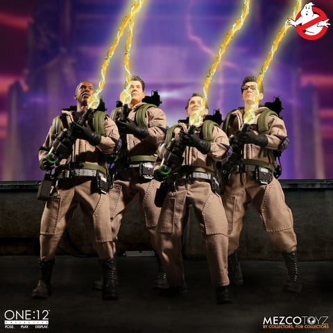 Image of (Mezco) One:12 Collective Ghostbusters Deluxe Box Set