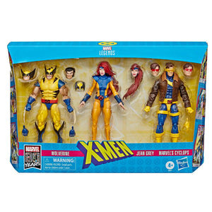 (Hasbro) Marvel Legends X-Men Jean Grey, Cyclops, and Wolverine 6-Inch Action Figure 3-Pack