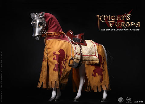 Image of (POPTOYS) (PRE-ORDER) 1/6 ALS006 Armor Legend Series-The Era of Europa War Silver armor horse - DEPOSIT ONLY
