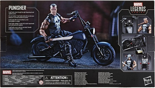 (Hasbro) Marvel Legends Ultimate 6” The Punisher with Motorcycle