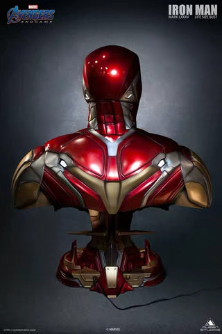 Image of (Queen Studios) (Pre-Order) Avengers Endgame Iron Man Mark 85 1/1 Life Size Bust Statue - Deposit Only