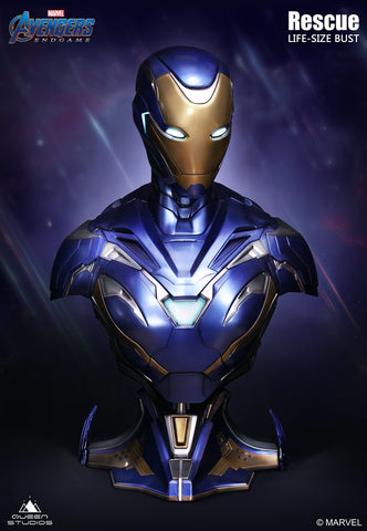 Image of (Queen Studios) (Pre-Order) Life Size Iron man Mark 49 Rescue Armor Bust - Deposit Only