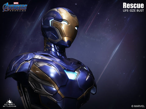 Image of (Queen Studios) (Pre-Order) Life Size Iron man Mark 49 Rescue Armor Bust - Deposit Only