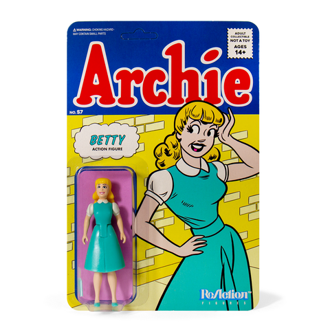 Image of (SUPER7) ARCHIE COMICS Reaction Figures Archie, Reggie, Veronica, Betty, Jughead