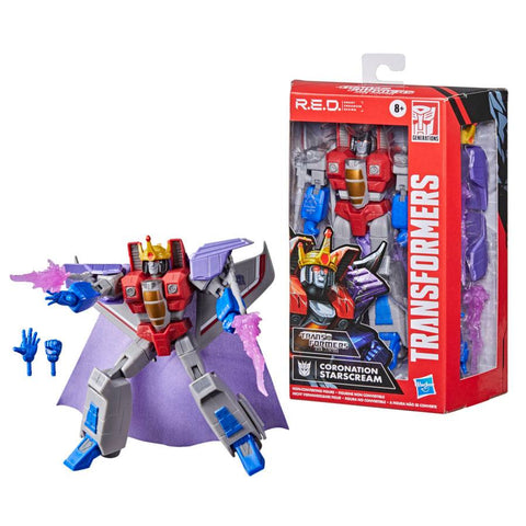 Image of (Hasbro) Transformers Generations MOVIE ACCURATE Wave 2 RED G1 STARSCREAM