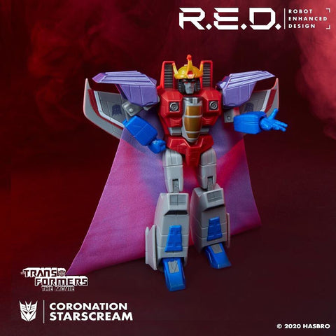 Image of (Hasbro) Transformers Generations MOVIE ACCURATE Wave 2 RED G1 STARSCREAM