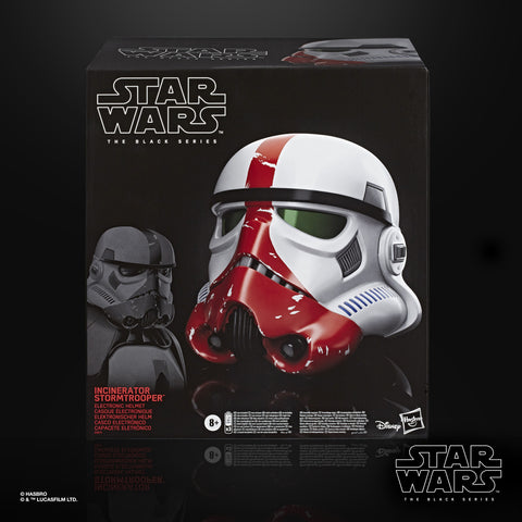 Image of (Hasbro) Star Wars The Black Series The Mandalorian Incinerator Stormtrooper Electronic Voice-Changer Helmet