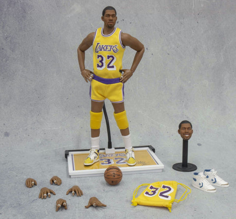 Image of (FigureCool) MAGIC JOHNSON LIMITED EDITION ACTION FIGURINE (1980S VERSION) 1000PC ISSUE ONLY