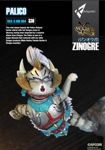 (Kinetiquettes) (Pre-Order) Monster Hunter - Zinogre - The Thunder Wolf Wyvern