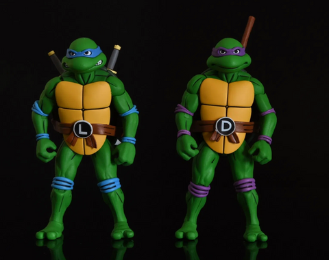 Image of (NECA) Teenage Mutant Ninja Turtles Leonardo & Donatello Exclusive Action Figure 2-Pack