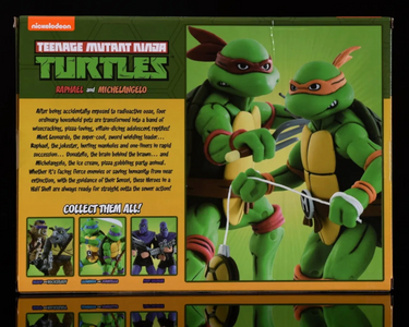 (NECA) Teenage Mutant Ninja Turtles Raphael and Michelangelo Exclusive Action Figure 2-Pack