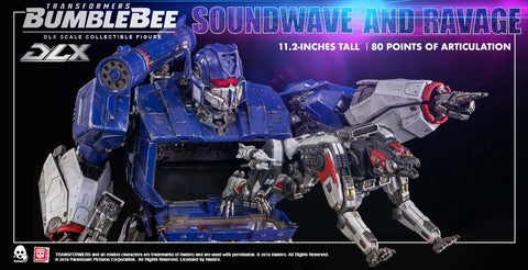 Image of (3A ThreeZero) (Pre-Order) DLX Soundwave and Ravage Bumblebee Movie ver. - Deposit Only - PO Price - P10,450