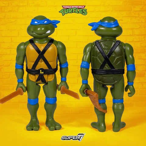 Image of (Super7) Teenage Mutant Ninja Turtles ReAction Figures Wave 1 Leonardo