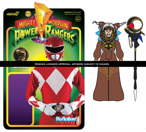 Image of (Super 7) (Pre-Order) MIGHTY MORPHIN' POWER RANGERS REACTION FIGURES W1 - Deposit Only