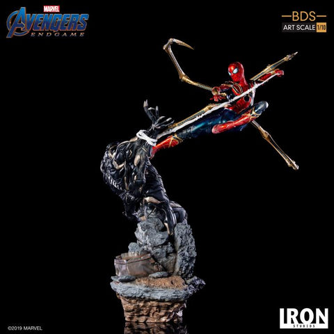 Image of (Iron Studios) Iron Spider Vs Outrider BDS Art Scale 1/10 Avengers Endgame