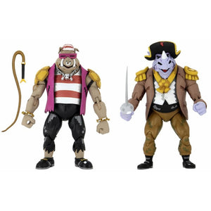 (Neca) (Pre-Order) TMNT: Turtles In Time - 7" Scale Action Figure - Pirate Rocksteady & Bebop 2-Pack - Deposit Only